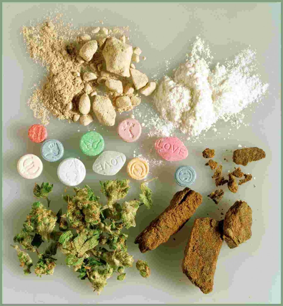 Harmful drugs. Different types of drugs .