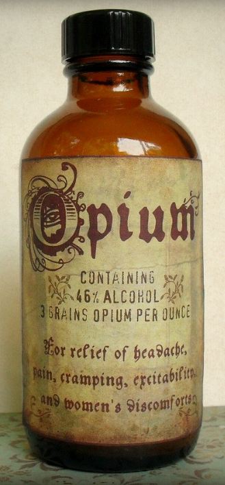Opium bottle