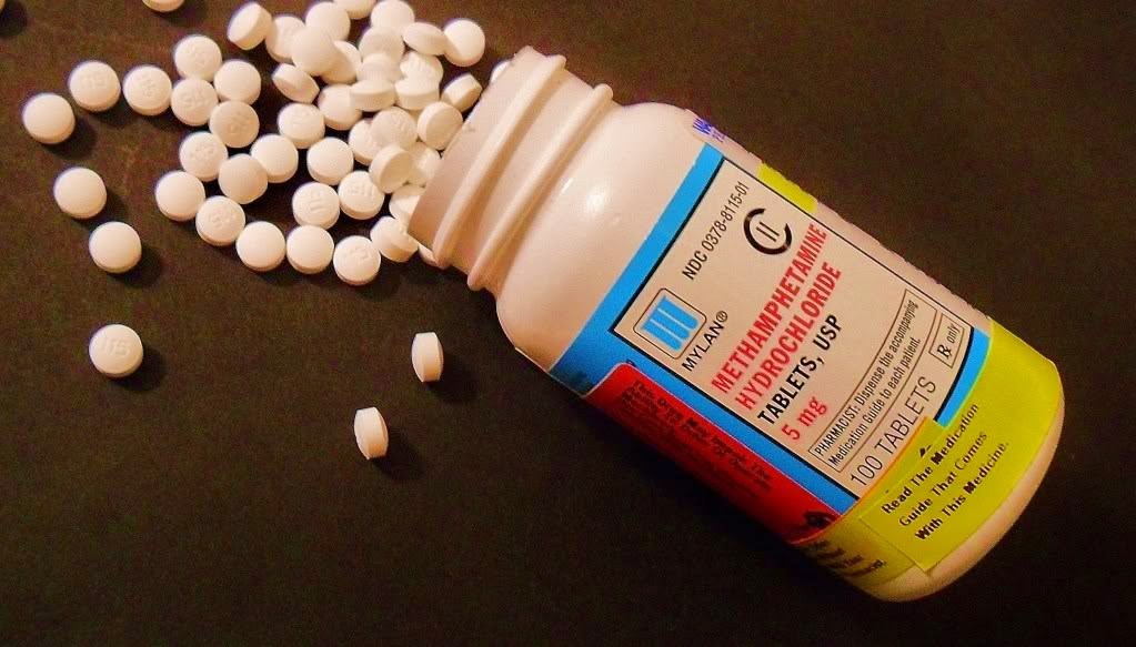 Methamphetamine Hydrochloride Tablets, USP, 5 mg, MYLAN, 100 Tablets, R only